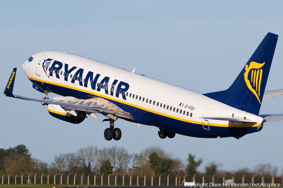 Ryanair Boeing 737-8AS (EI-ESX) | Photo 95335