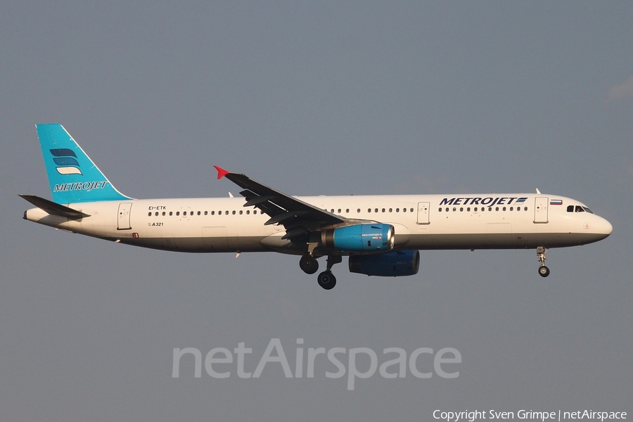 Metrojet (Kolavia) Airbus A321-231 (EI-ETK) | Photo 84498