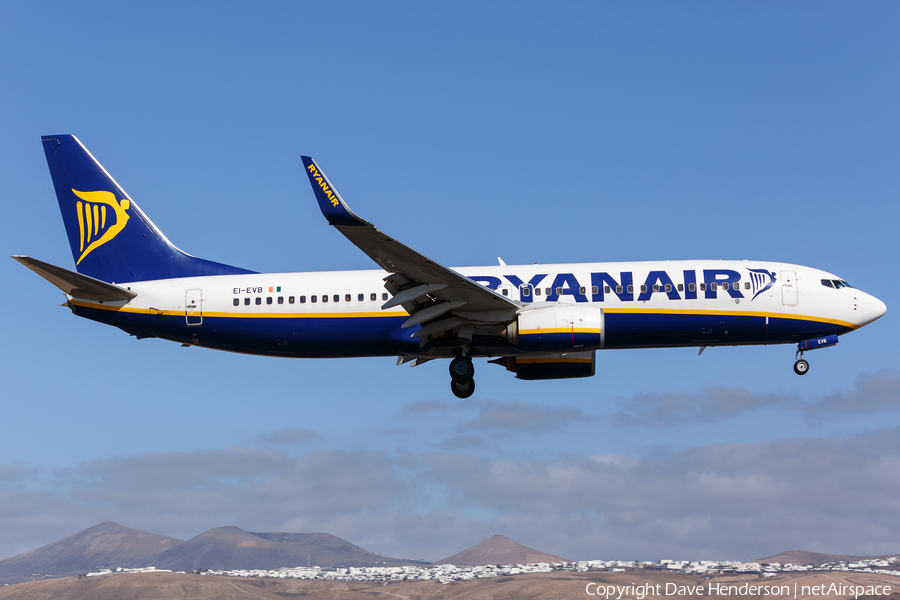 Ryanair Boeing 737-8AS (EI-EVB) | Photo 188646