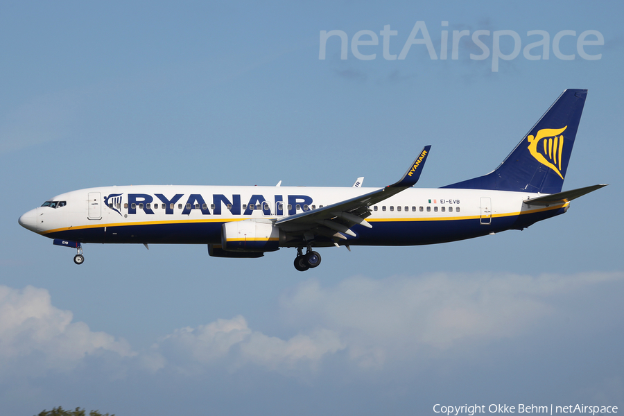 Ryanair Boeing 737-8AS (EI-EVB) | Photo 318725