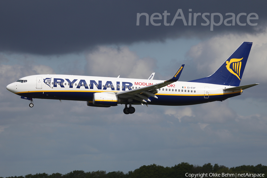 Ryanair Boeing 737-8AS (EI-EVF) | Photo 108758