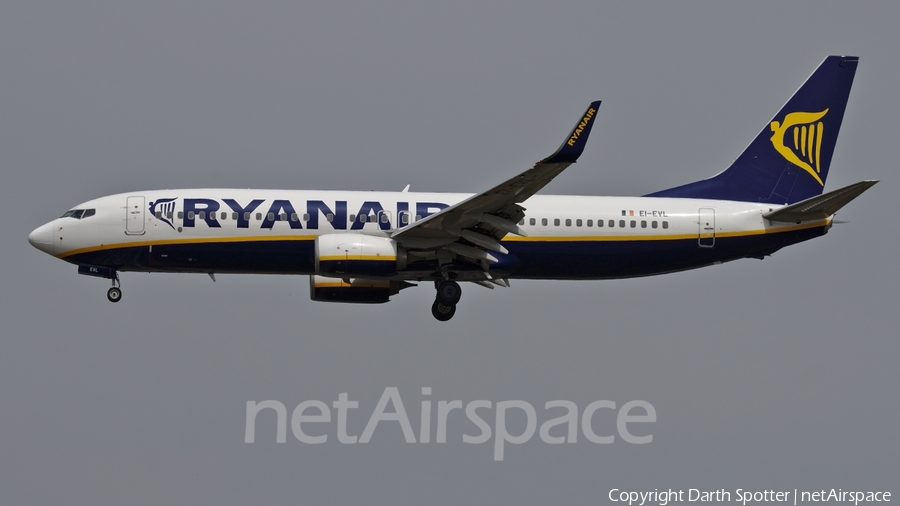 Ryanair Boeing 737-8AS (EI-EVL) | Photo 229702