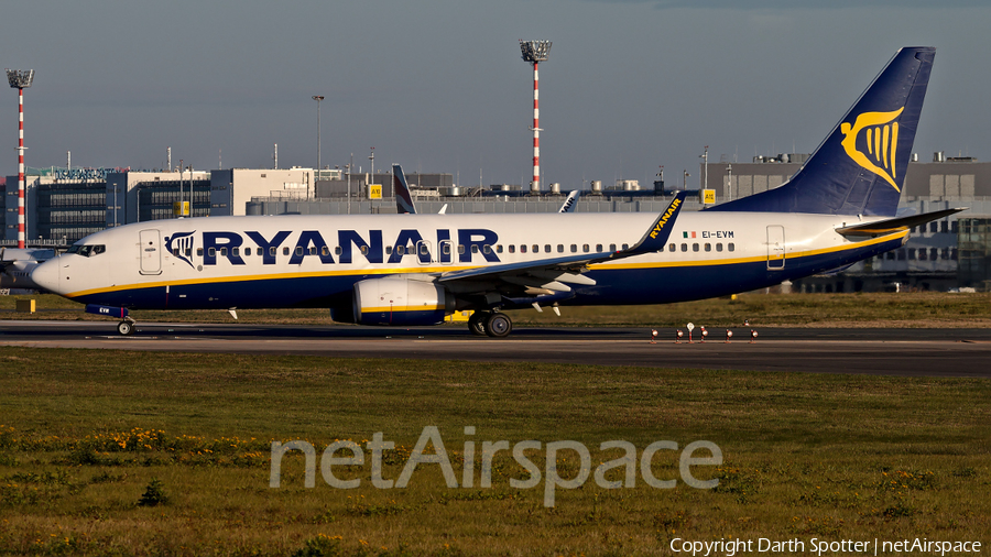 Ryanair Boeing 737-8AS (EI-EVM) | Photo 356312