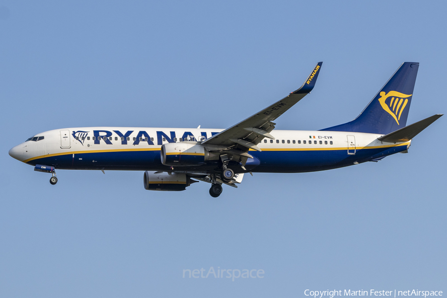 Ryanair Boeing 737-8AS (EI-EVM) | Photo 465829