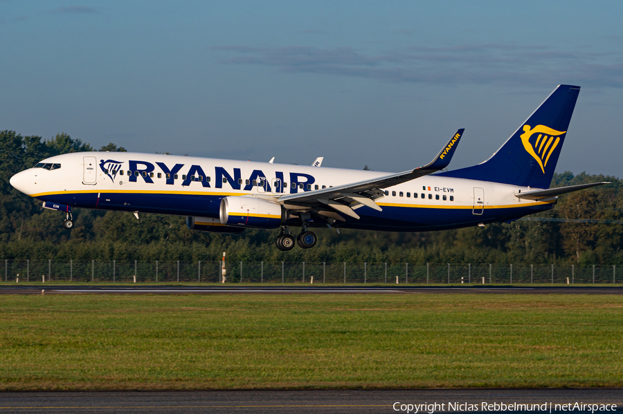 Ryanair Boeing 737-8AS (EI-EVM) | Photo 528745