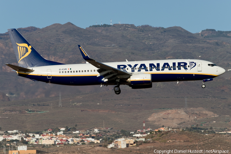 Ryanair Boeing 737-8AS (EI-EVM) | Photo 443801
