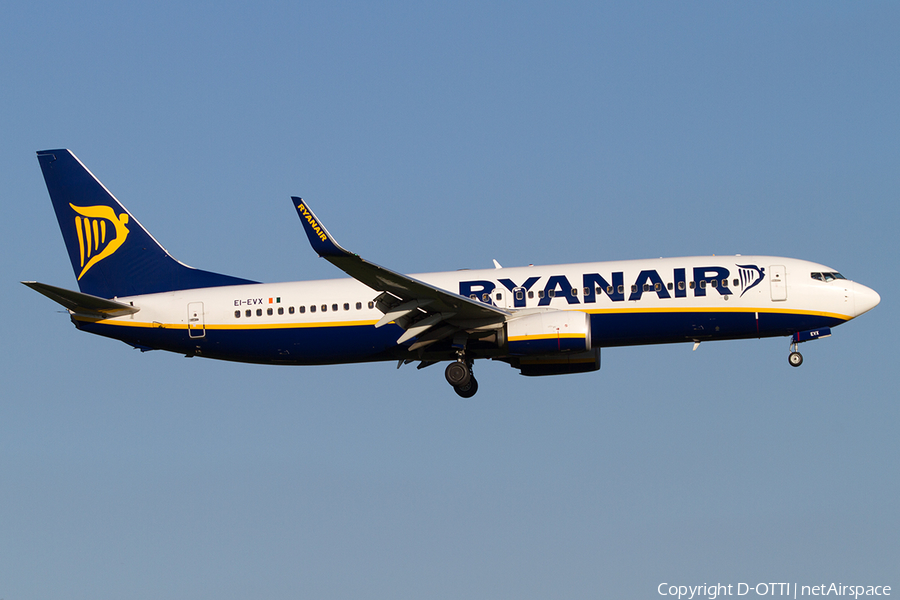 Ryanair Boeing 737-8AS (EI-EVX) | Photo 502712