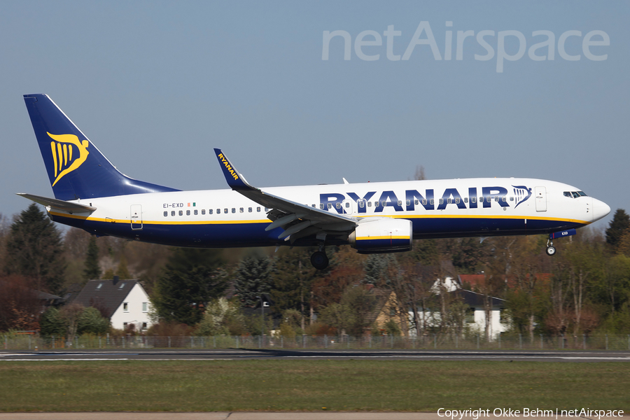 Ryanair Boeing 737-8AS (EI-EXD) | Photo 313757