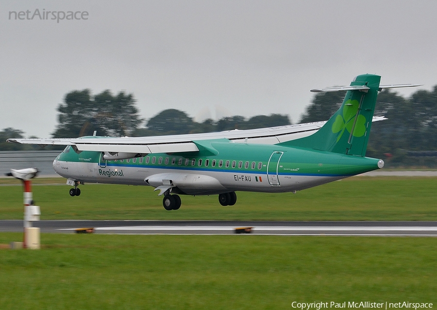 Aer Lingus Regional (Aer Arann) ATR 72-600 (EI-FAU) | Photo 31117