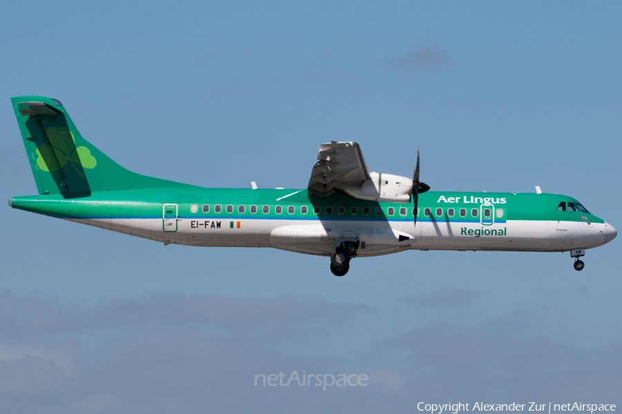 Aer Lingus Regional (Stobart Air) ATR 72-600 (EI-FAW) | Photo 162398