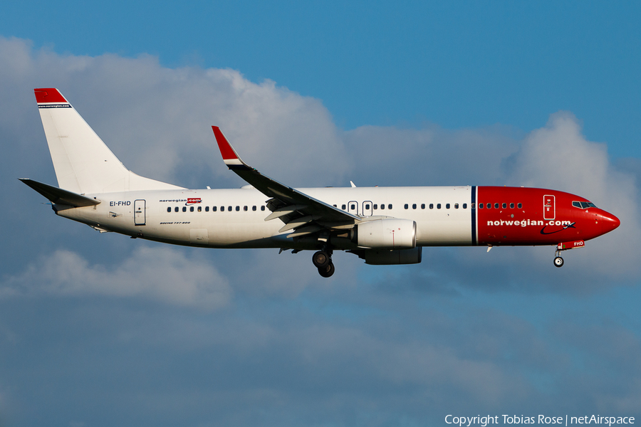 Norwegian Air International Boeing 737-8JP (EI-FHD) | Photo 324171