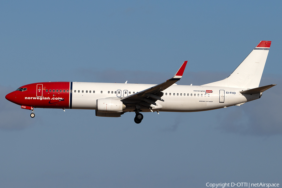Norwegian Air International Boeing 737-8JP (EI-FHD) | Photo 261111