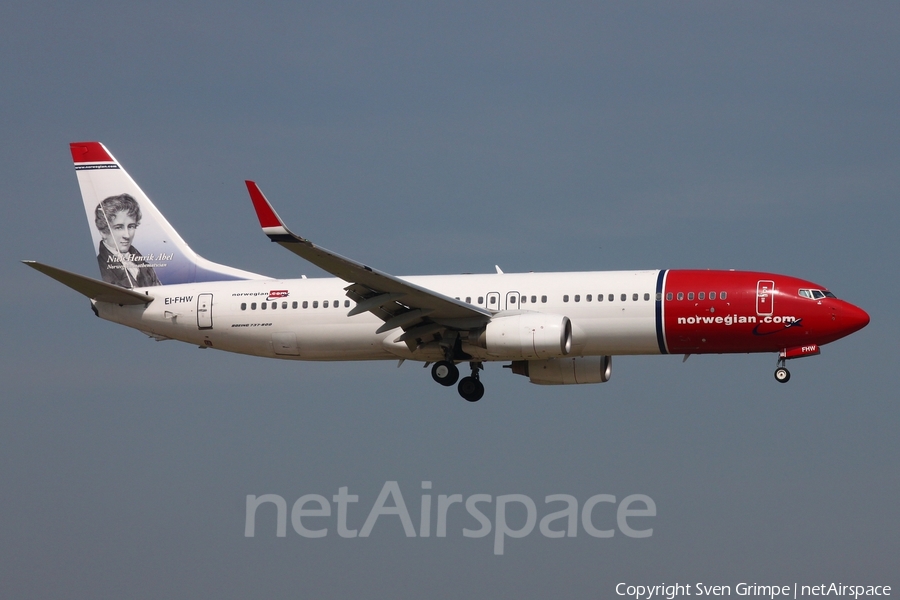 Norwegian Air International Boeing 737-8JP (EI-FHW) | Photo 449825