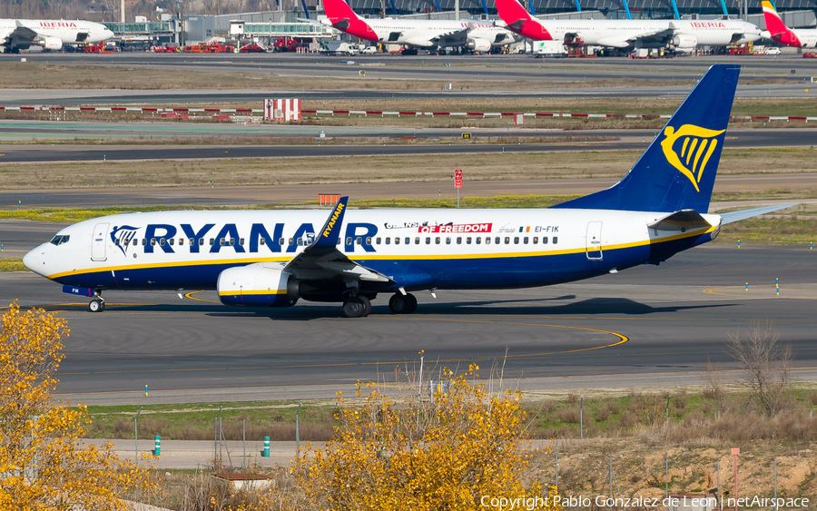 Ryanair Boeing 737-8AS (EI-FIK) | Photo 336269