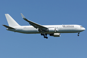 Meridiana Boeing 767-304(ER) (EI-FMR) at  Rostock-Laage, Germany