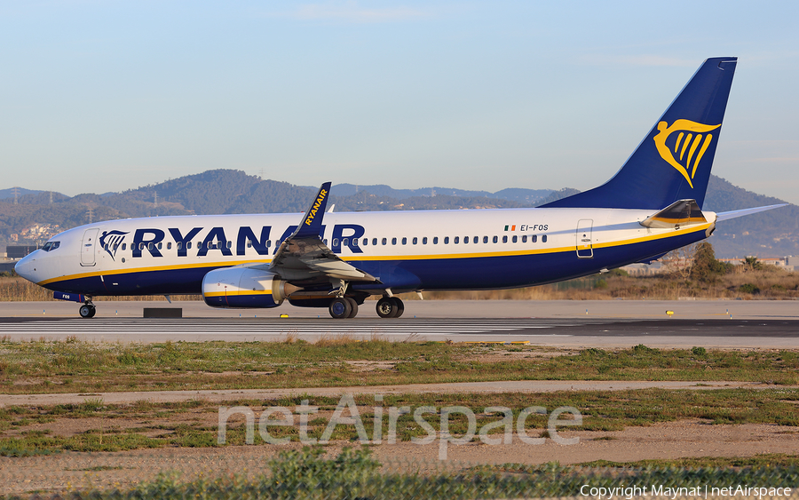 Ryanair Boeing 737-8AS (EI-FOS) | Photo 260641