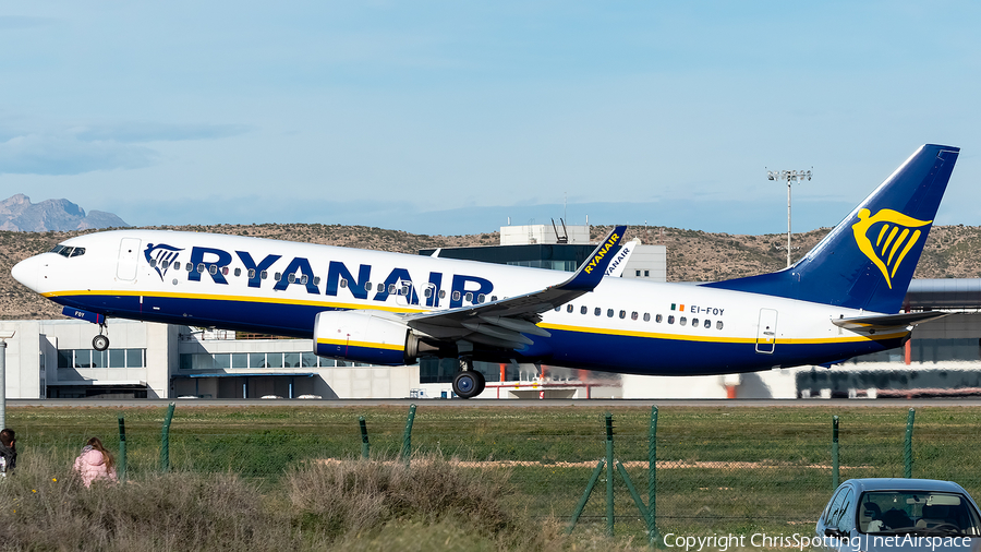 Ryanair Boeing 737-8AS (EI-FOY) | Photo 285623