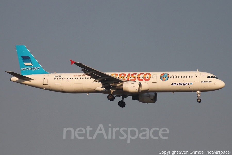 Metrojet (Kolavia) Airbus A321-211 (EI-FSB) | Photo 81951