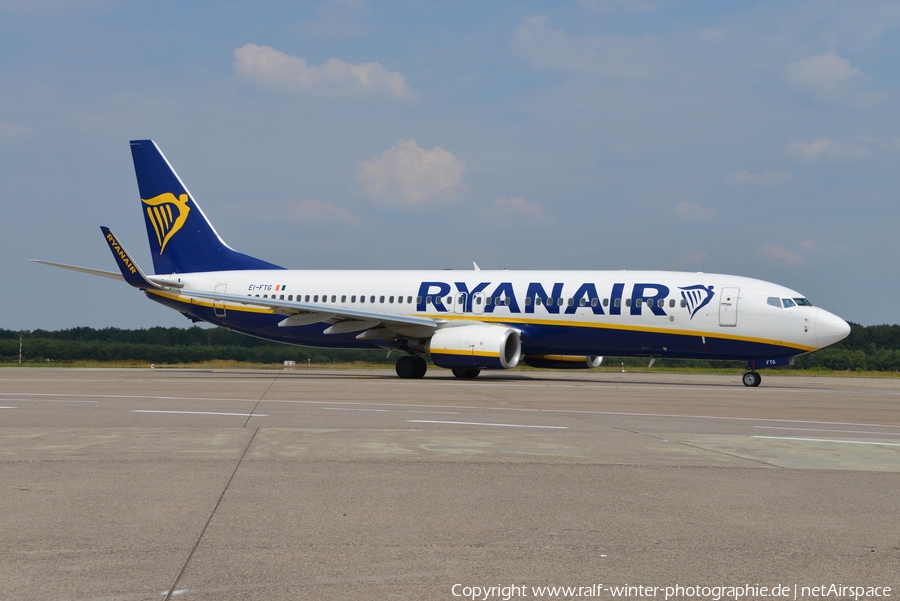 Ryanair Boeing 737-8AS (EI-FTG) | Photo 353470