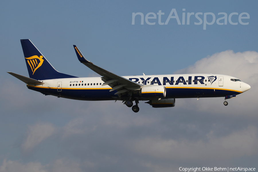 Ryanair Boeing 737-8AS (EI-FTG) | Photo 164667