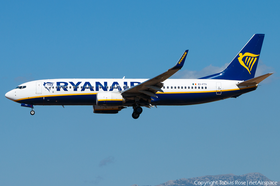 Ryanair Boeing 737-8AS (EI-FTI) | Photo 349927