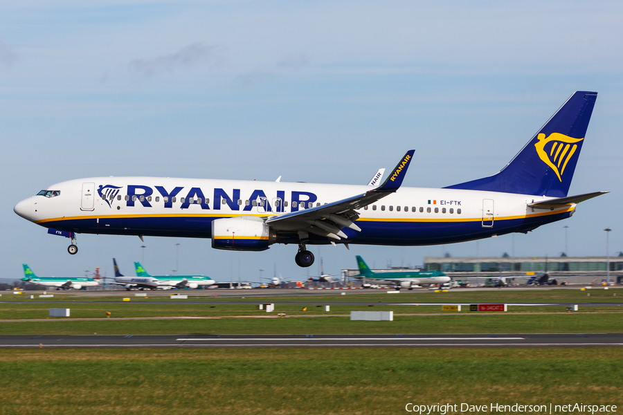 Ryanair Boeing 737-8AS (EI-FTK) | Photo 149486