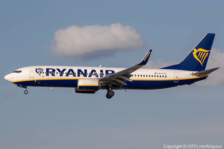 Ryanair Boeing 737-8AS (EI-FTL) | Photo 241729