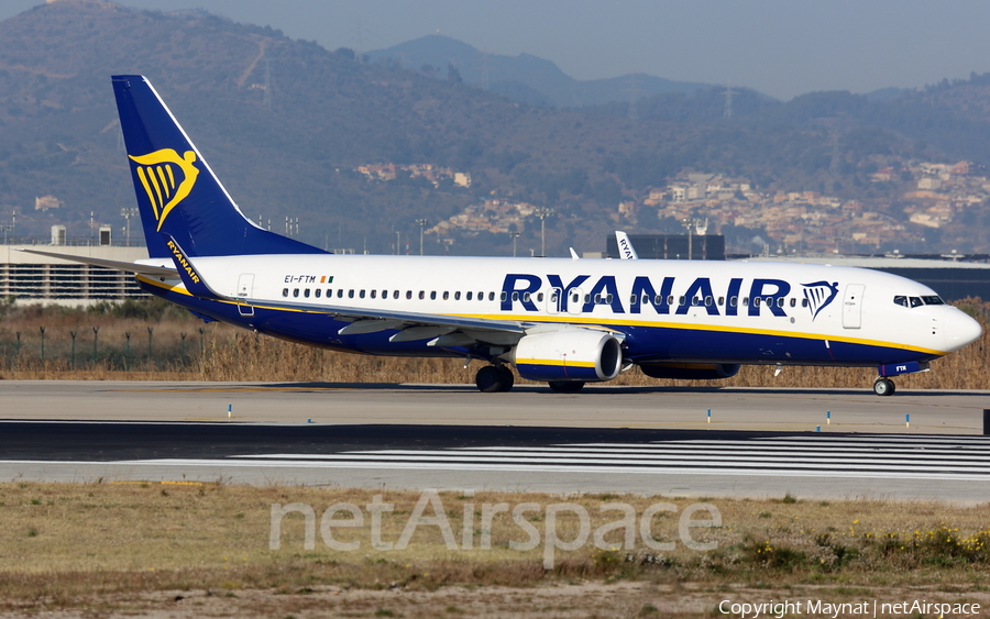 Ryanair Boeing 737-8AS (EI-FTM) | Photo 244943