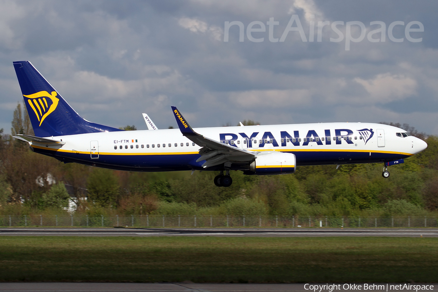 Ryanair Boeing 737-8AS (EI-FTM) | Photo 157946