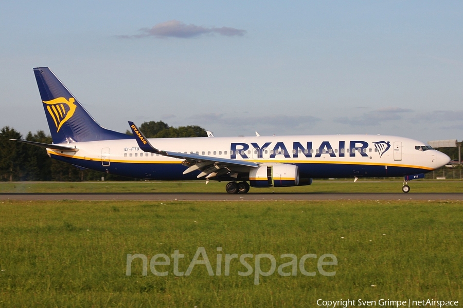 Ryanair Boeing 737-8AS (EI-FTO) | Photo 183432