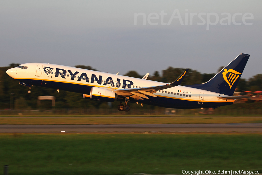 Ryanair Boeing 737-8AS (EI-FTS) | Photo 184797
