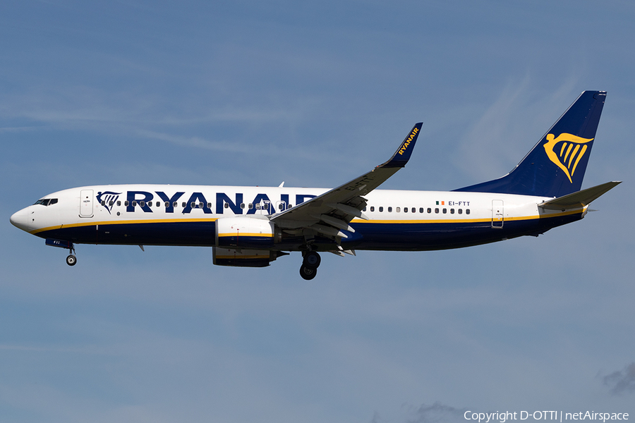 Ryanair Boeing 737-8AS (EI-FTT) | Photo 172733
