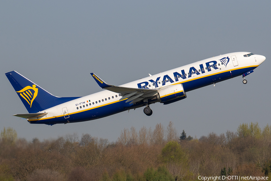 Ryanair Boeing 737-8AS (EI-FTW) | Photo 238698