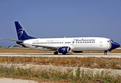 Blue Panorama Airlines Boeing 737-4Q8 (EI-FVA) at  Rhodes, Greece