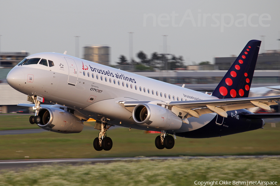Brussels Airlines (CityJet) Sukhoi Superjet 100-95B (EI-FWD) | Photo 164668