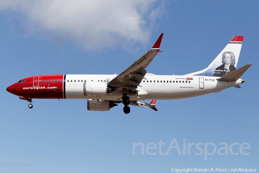 Norwegian Air International Boeing 737-8 MAX (EI-FYC) | Photo 309327