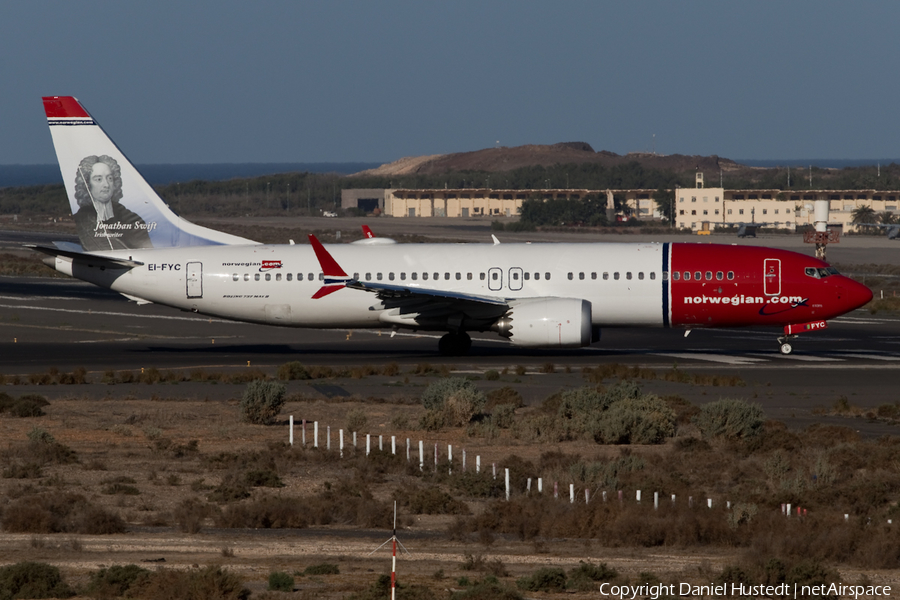 Norwegian Air International Boeing 737-8 MAX (EI-FYC) | Photo 443485