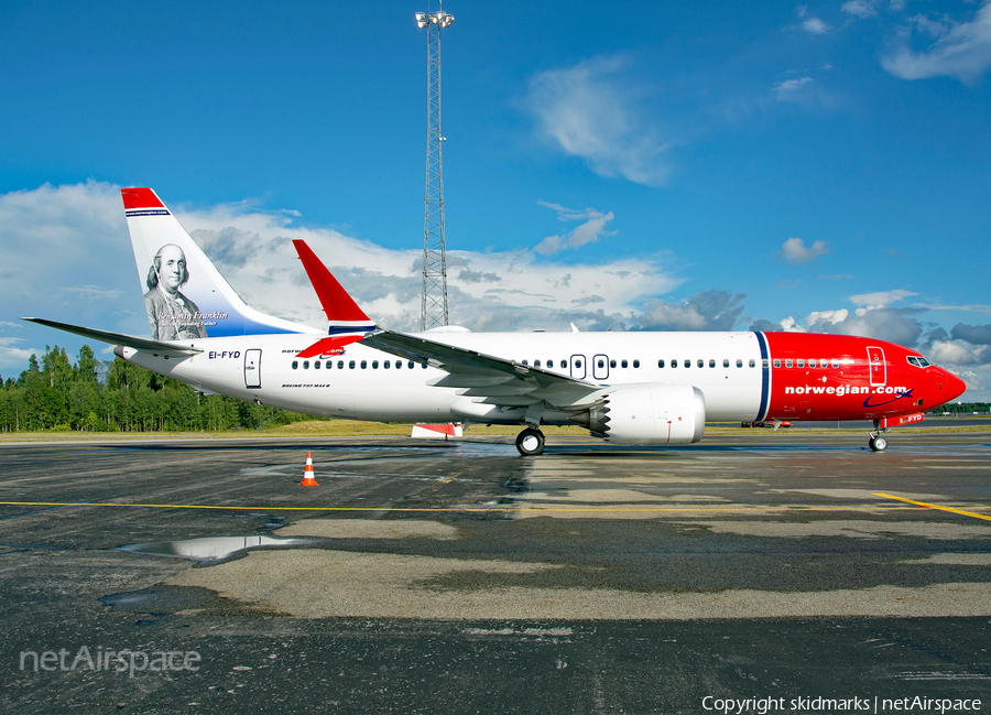 Norwegian Air International Boeing 737-8 MAX (EI-FYD) | Photo 179179