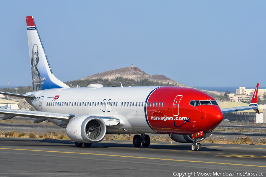 Norwegian Air International Boeing 737-8 MAX (EI-FYD) | Photo 218051