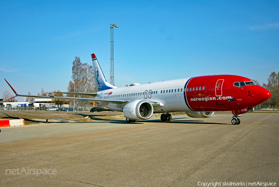 Norwegian Air International Boeing 737-8 MAX (EI-FYD) | Photo 309948