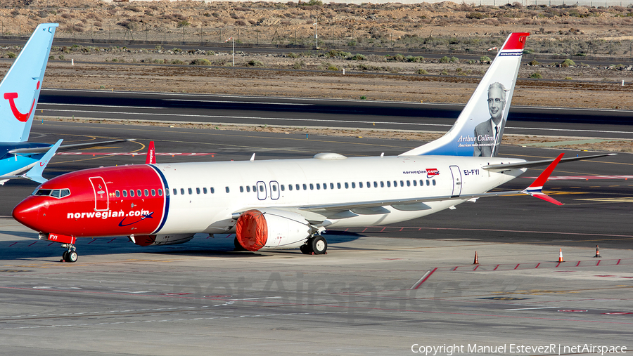 Norwegian Air International Boeing 737-8 MAX (EI-FYI) | Photo 353226
