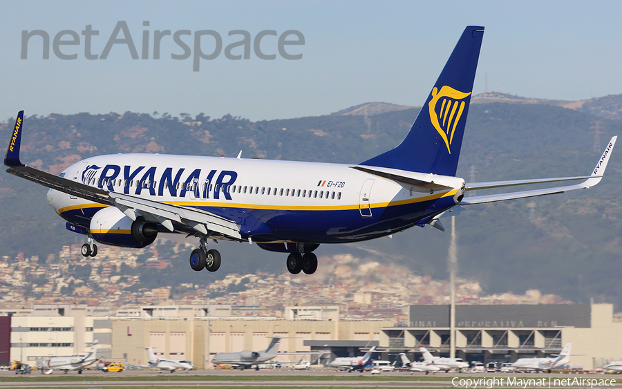 Ryanair Boeing 737-8AS (EI-FZD) | Photo 160647
