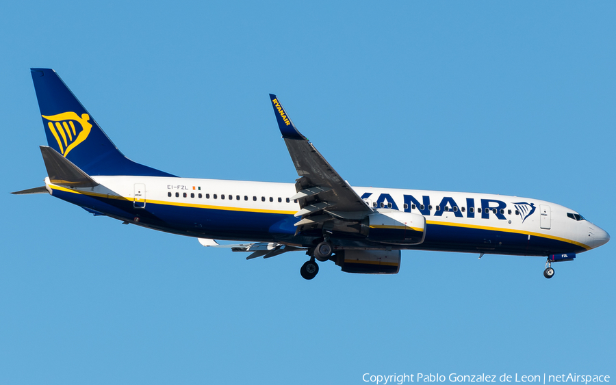 Ryanair Boeing 737-8AS (EI-FZL) | Photo 336295