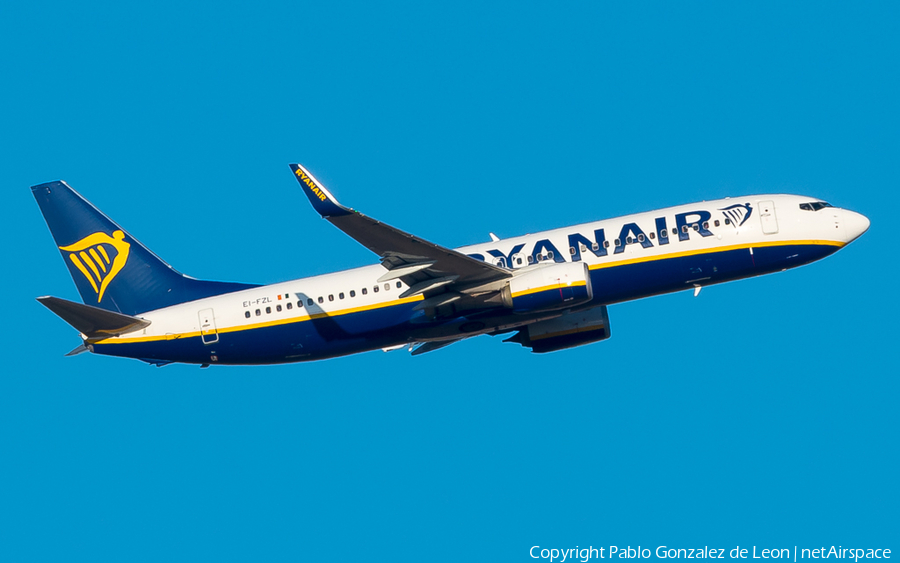 Ryanair Boeing 737-8AS (EI-FZL) | Photo 350631
