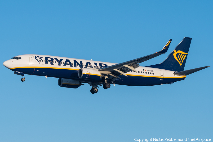 Ryanair Boeing 737-8AS (EI-FZN) | Photo 289481