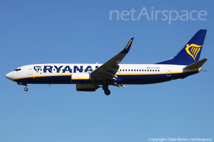 Ryanair Boeing 737-8AS (EI-FZW) | Photo 208327