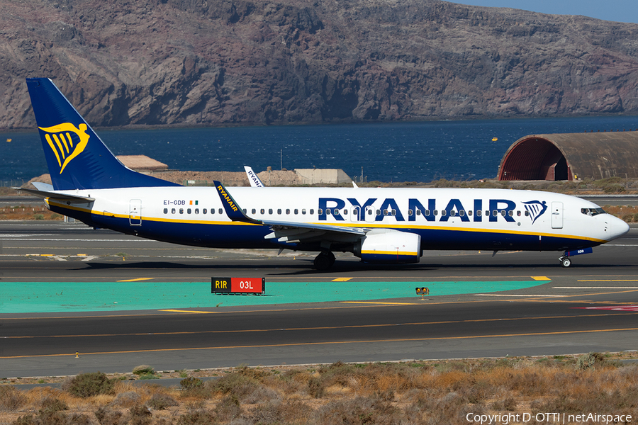 Ryanair Boeing 737-8AS (EI-GDB) | Photo 261100