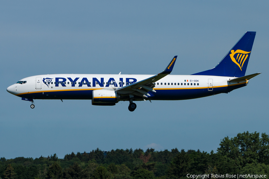 Ryanair Boeing 737-8AS (EI-GDK) | Photo 335069