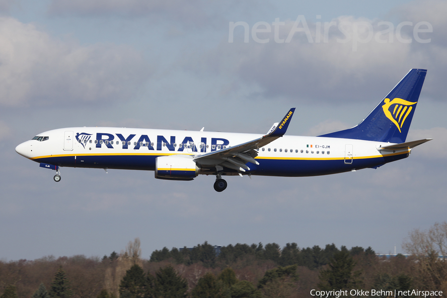 Ryanair Boeing 737-8AS (EI-GJM) | Photo 233874
