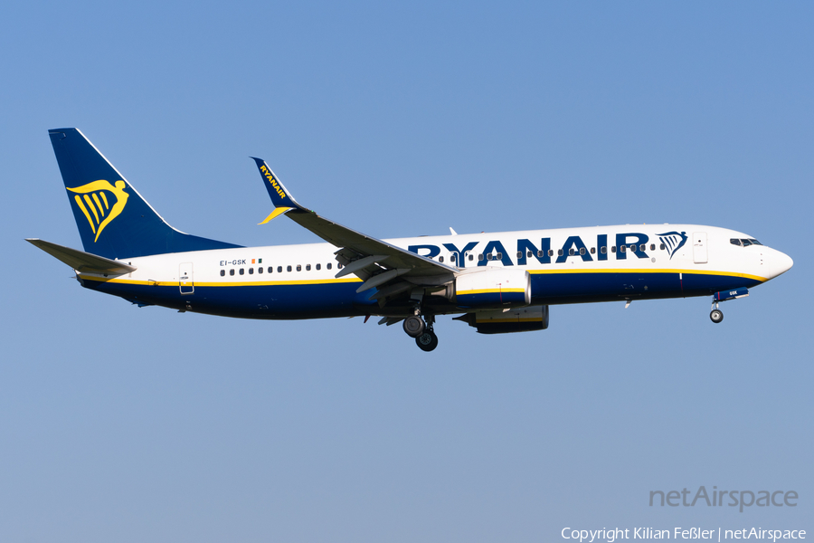 Ryanair Boeing 737-8AS (EI-GSK) | Photo 674429